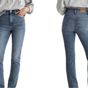 🪷 NWOT-MADEWELL❗️THE PERFECT VINTAGE JEAN size 26 high waist/fringed ankle